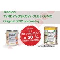 Osmo olej 3032 - Tvrdý voskový olej Osmo original 3 L za cenu 2,5 L AKCE